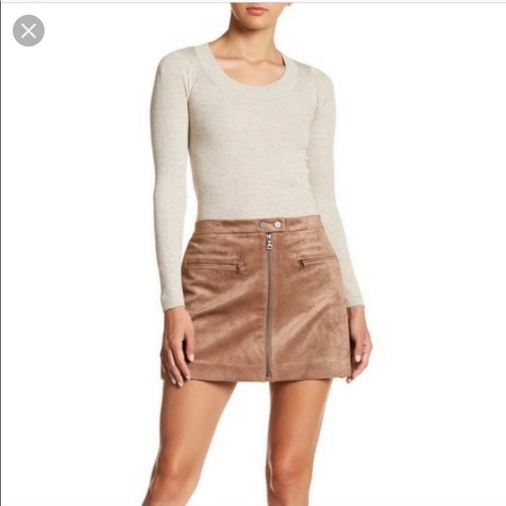 BCBG Maxazria Suede skirt